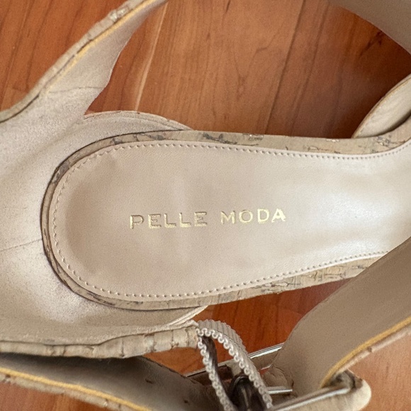 Pelle Moda Cork Ankle Strap Kitten Heel Size 10 - Picture 6 of 9